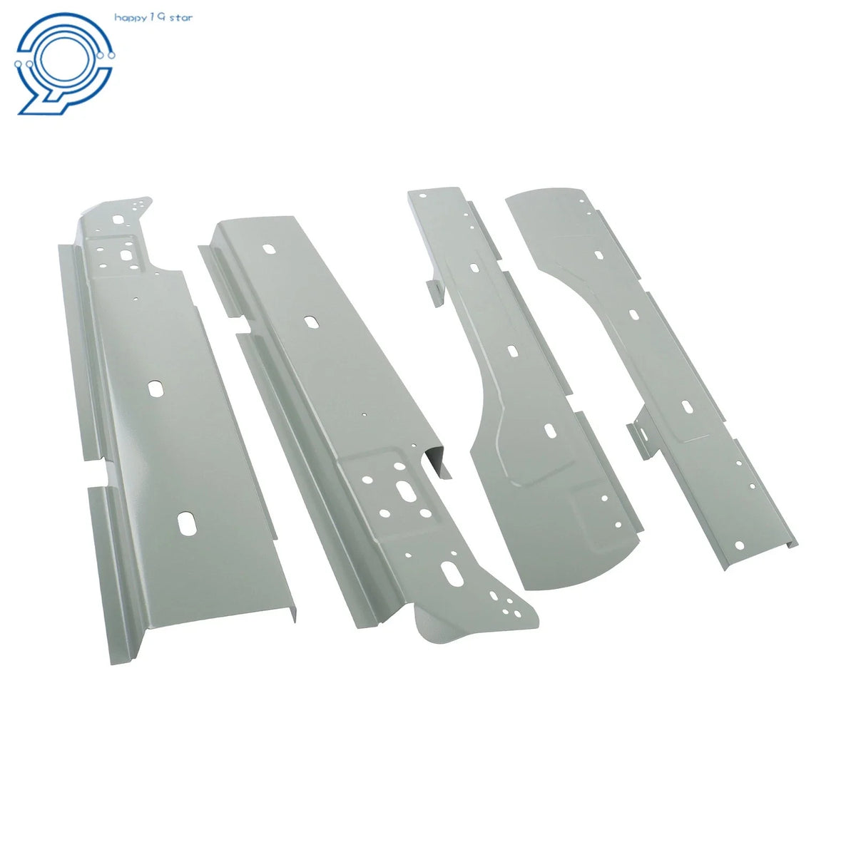 2 Pair Rocker Panels for Dodge Ram 1500 2500 3500 Crew Cab (2009–2018)