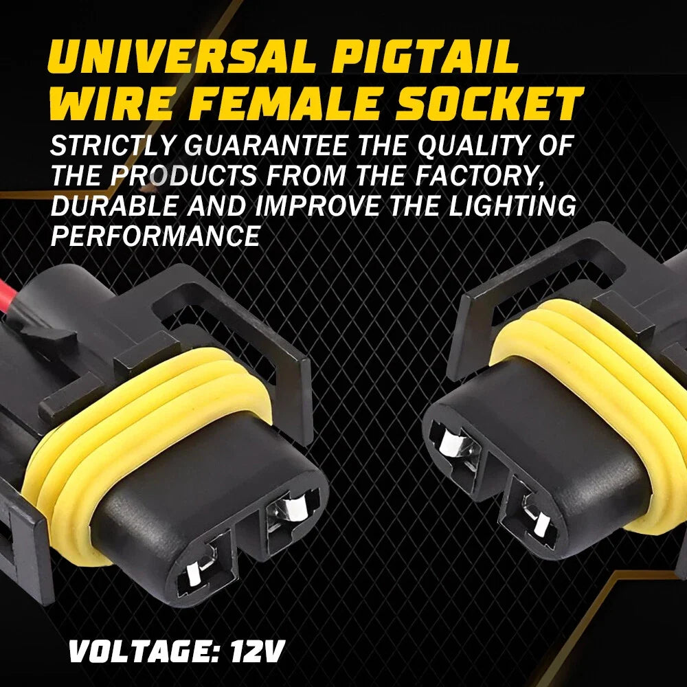Low Beam H11 Headlight Connector Plug for Hilux N70 2005-2015