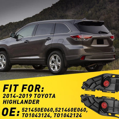 Front Bumper Bracket for Toyota Highlander (2014–2019) Driver & Passenger Side