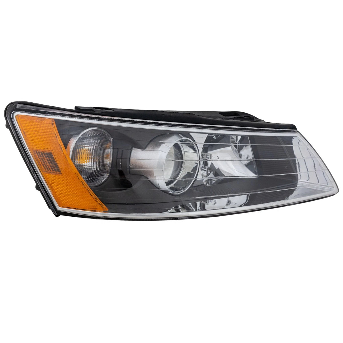 Passenger Side Headlight for Hyundai Sonata (2006–2008) Halogen, Bulb Included