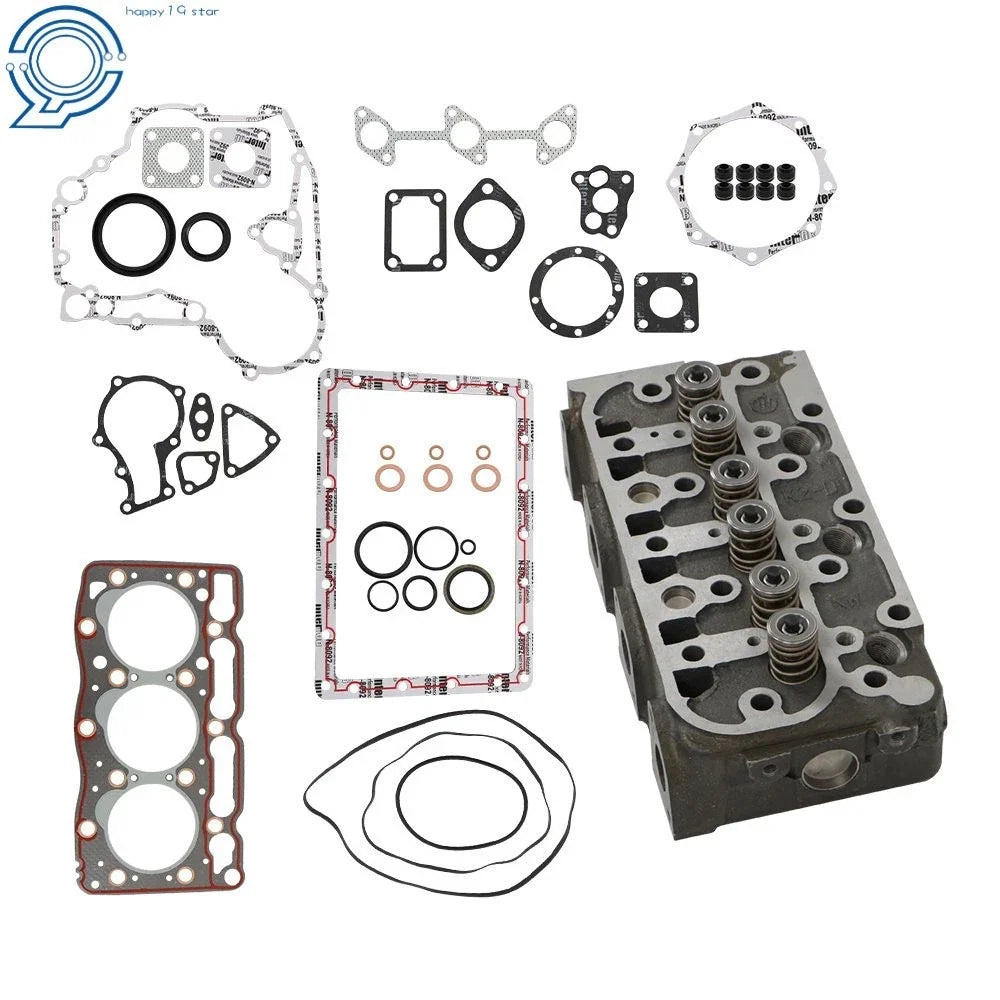 D905 Complete Cylinder Head Assy & Gasket Kit for Kubota D905