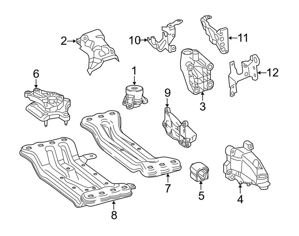 Engine Mount for 2016-2023 Mercedes 2532401000