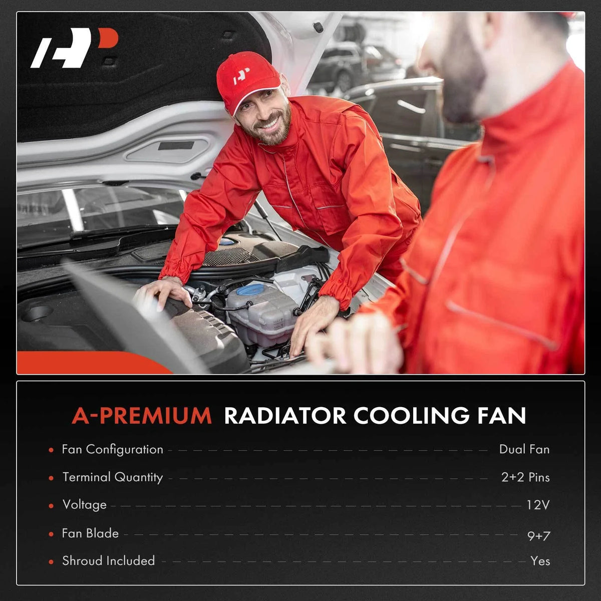 Cooling Fan Assembly Dual for Ford Mustang (2015–2021)