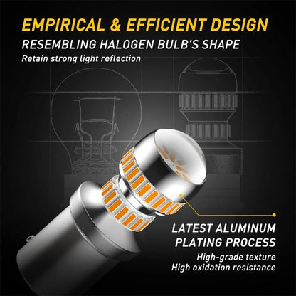 Front Turn Signal Light Bulbs AUXITO 1156 7506 BA15S LED
