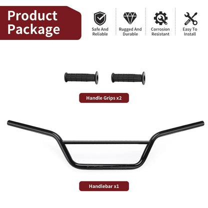 Handlebar with Grips for Yamaha Banshee 350 & Blaster 200 (1987–2001)