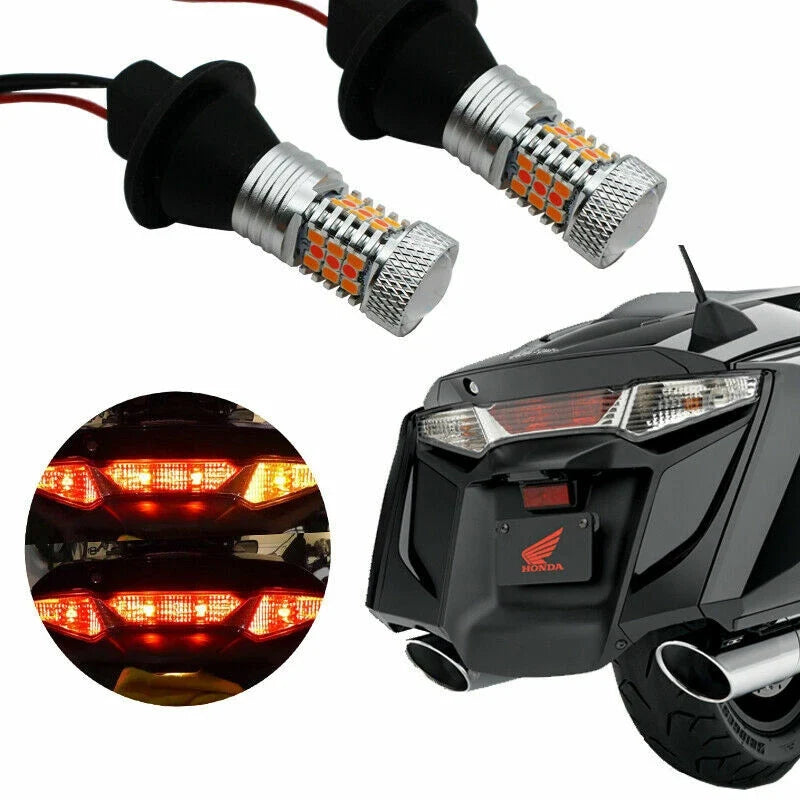 2X Red/Amber LED Bulbs for Kawasaki Concours 14 (2008–Present)