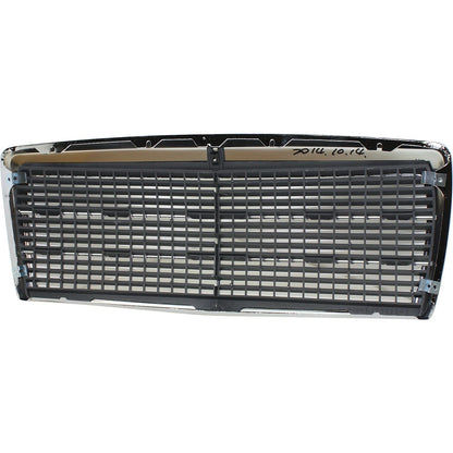 Grille for Mercedes Benz 190E 1984–1993, 190D Chrome Shell w/ Primed Insert