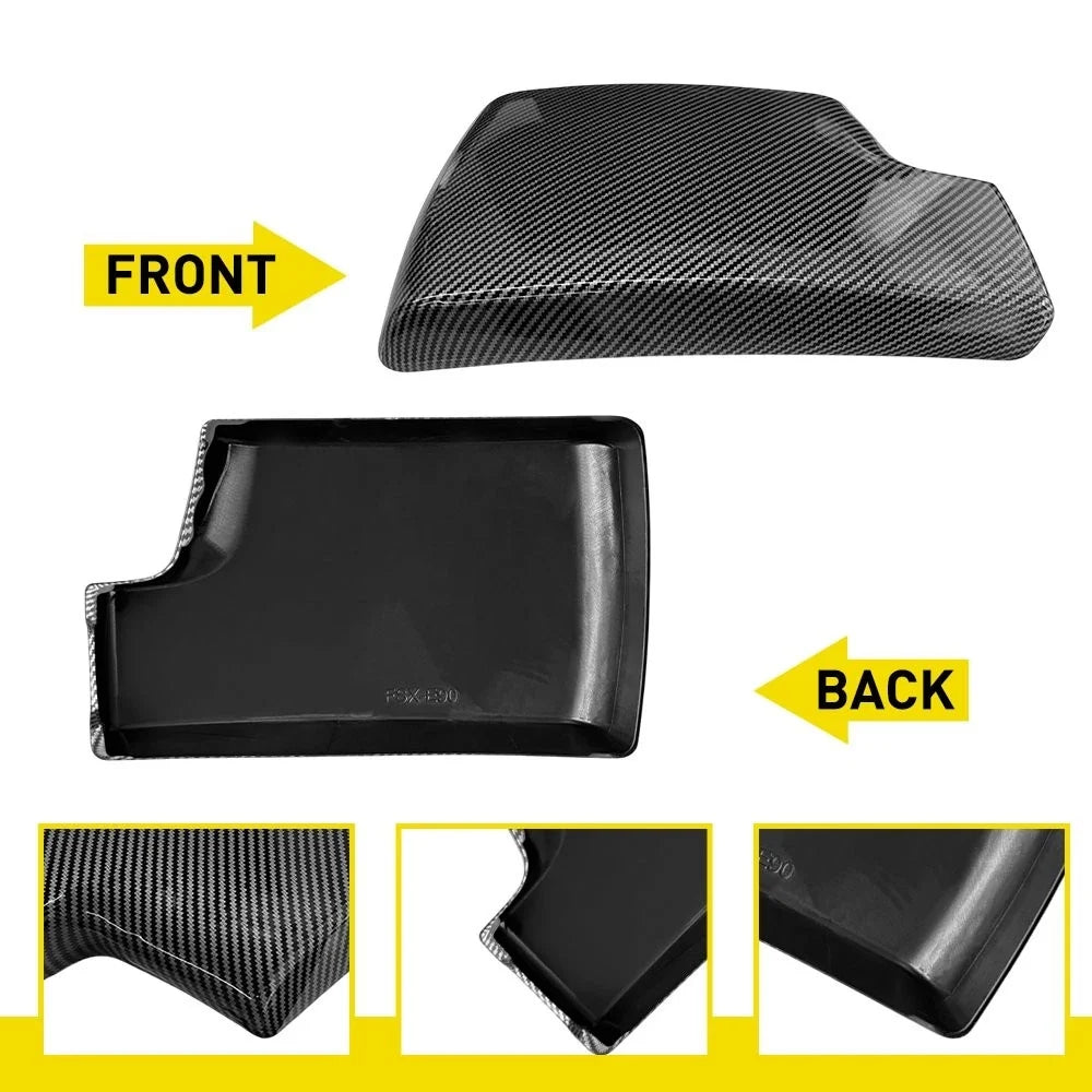 Carbon Fiber Look Armrest Cover for BMW E90 E91 (2006–2012)