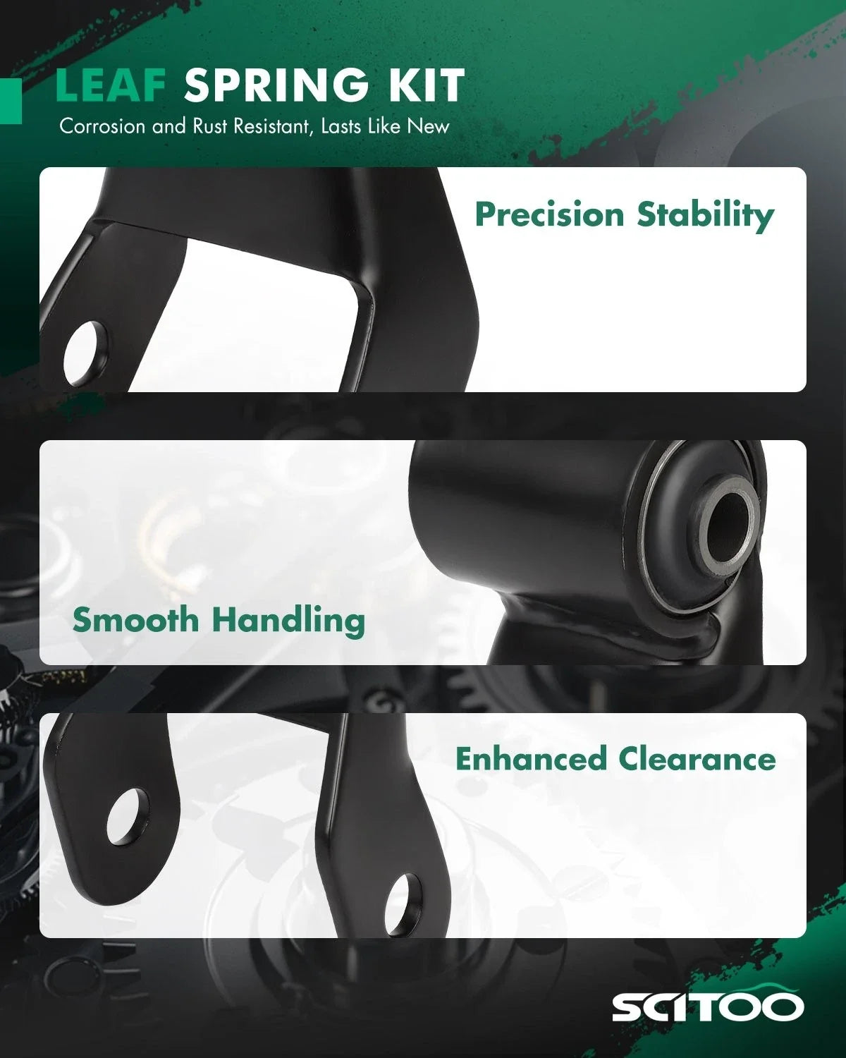 Rear Shackle Bracket Kit for Leaf Springs - Chevy GMC (722029)