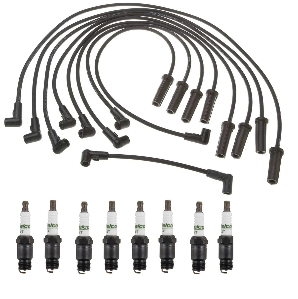 Professional Ignition Wire Set & 8 ACDelco Spark Plugs for Chevy GMC 7.4 V8 (1996–2002)