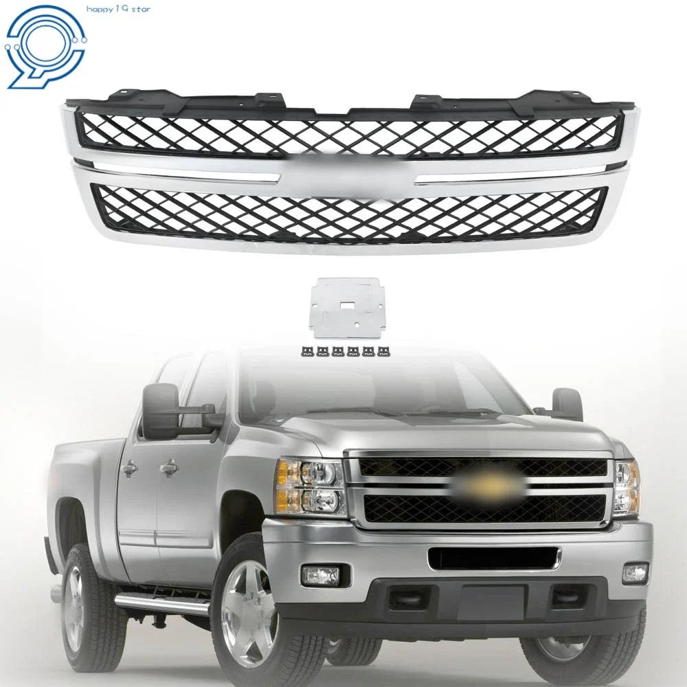 Front Bumper Grille for Chevy Silverado 2500 HD 3500 HD (2011–2014)