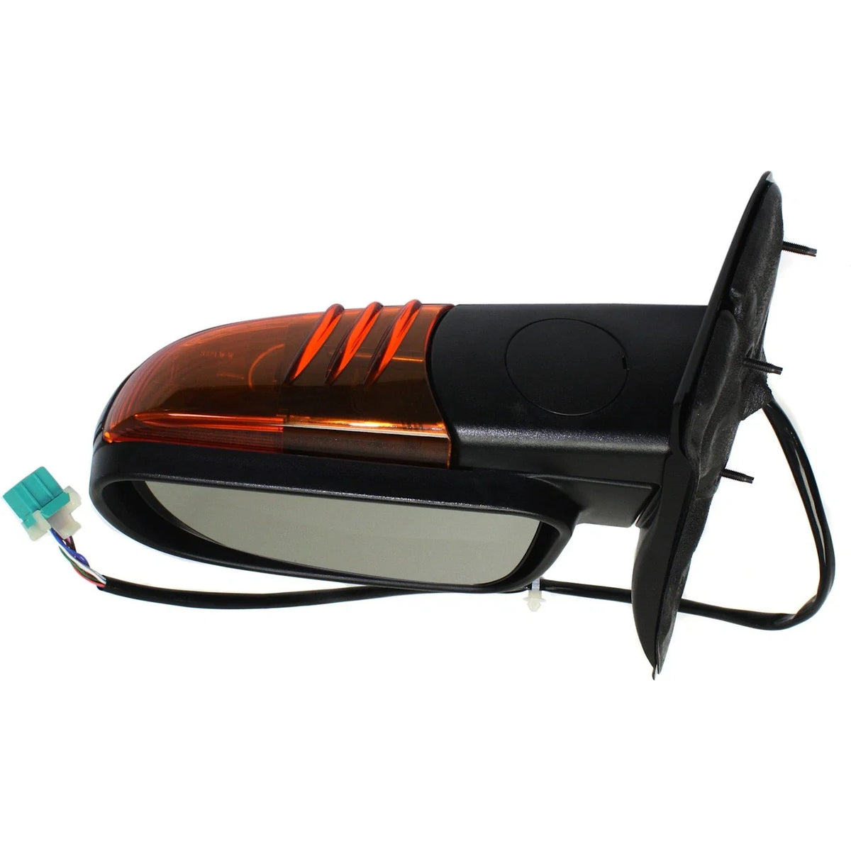 Manual Fold Power Mirror Right Side Black for 2002-2003 Chevrolet Trailblazer
