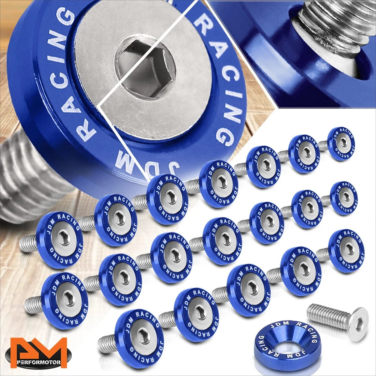 Aluminum Fender Washers M6 X 1.0 - 20Pcs for Universal Fit