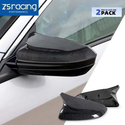 Side Mirror Cover Caps - Carbon Fiber (2X) for 2016-2021 Honda Civic