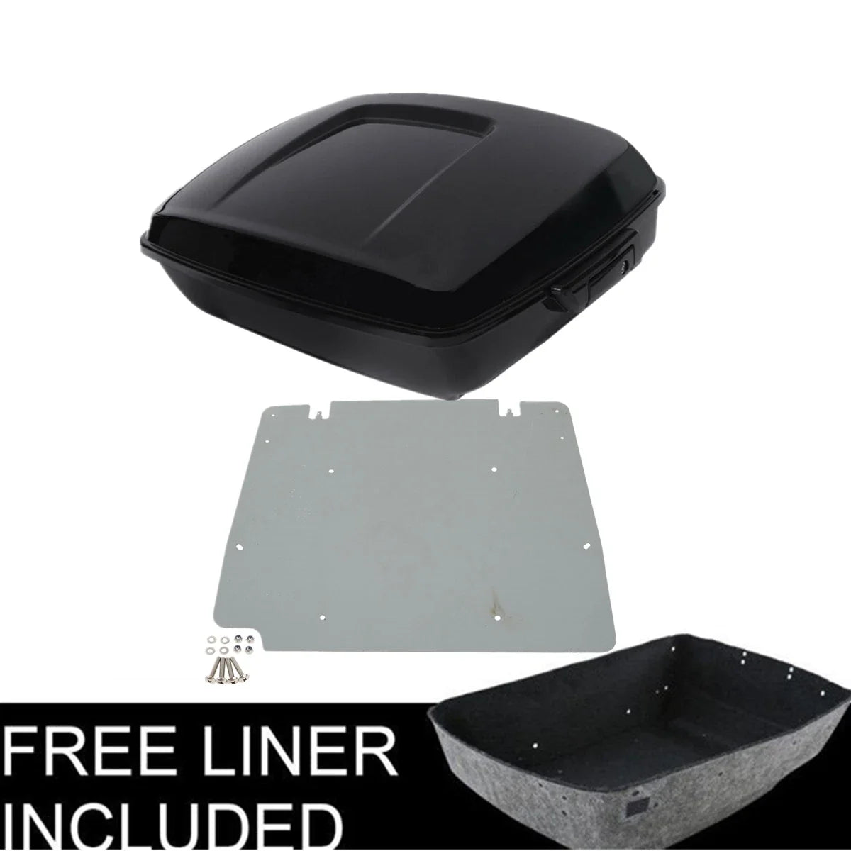 Chopped Base Plate for Trunk on Harley Road Glide Touring 2014-2026
