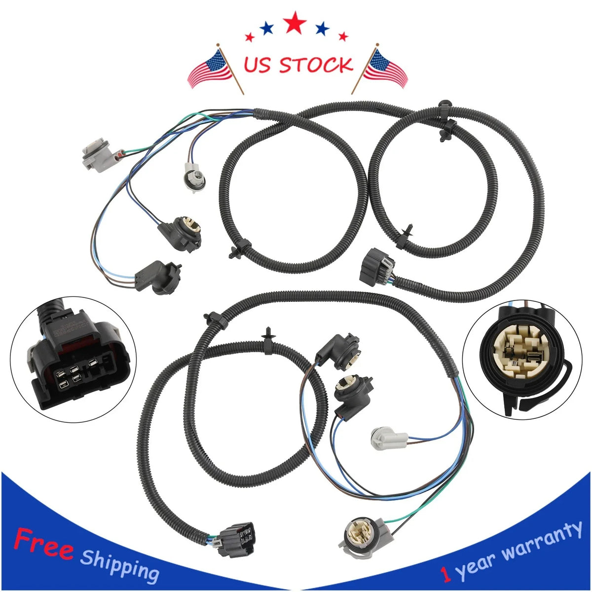 Tail Light Wiring Harness for GMC Sierra, Chevy Silverado