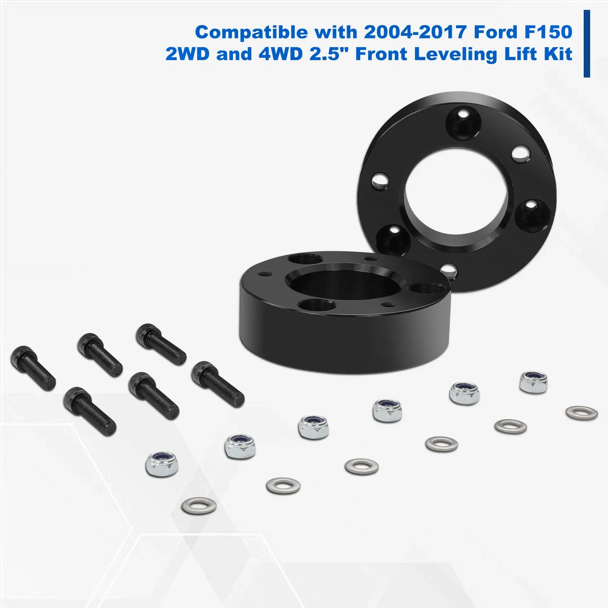 Strut Top Mount Spacers 2X 2.5" Lift Kit for Ford F-150 (04-24)