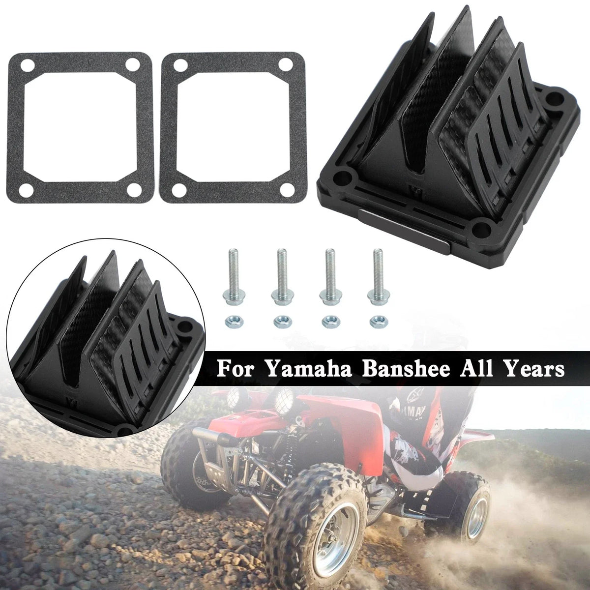 Reed Valve Assembly for Yamaha YFZ 350 Banshee (All Years) V4144-2