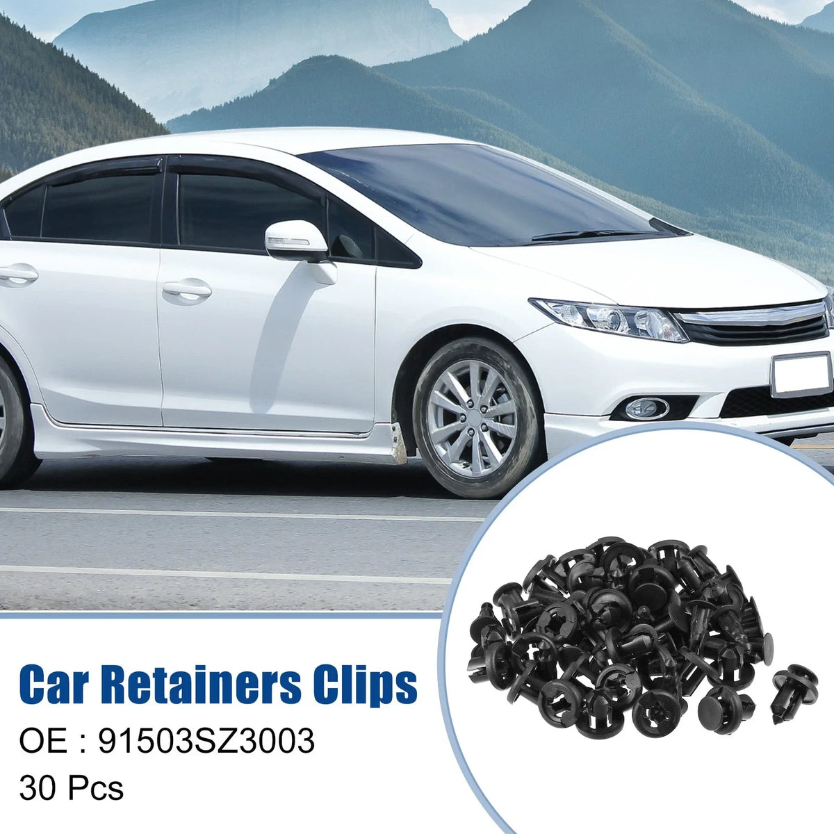 30 Pcs Bumper Retainers Clips for Honda (No. 91503SZ3003)