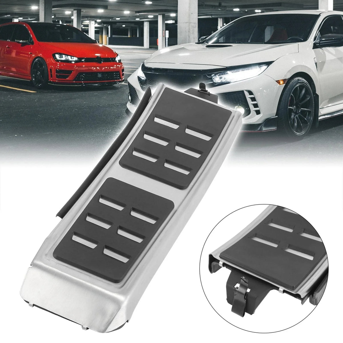 Non Slip Footrest Pedal Pads Cover for Audi S5 A5 A4 S4 Quattro (2009–2016)