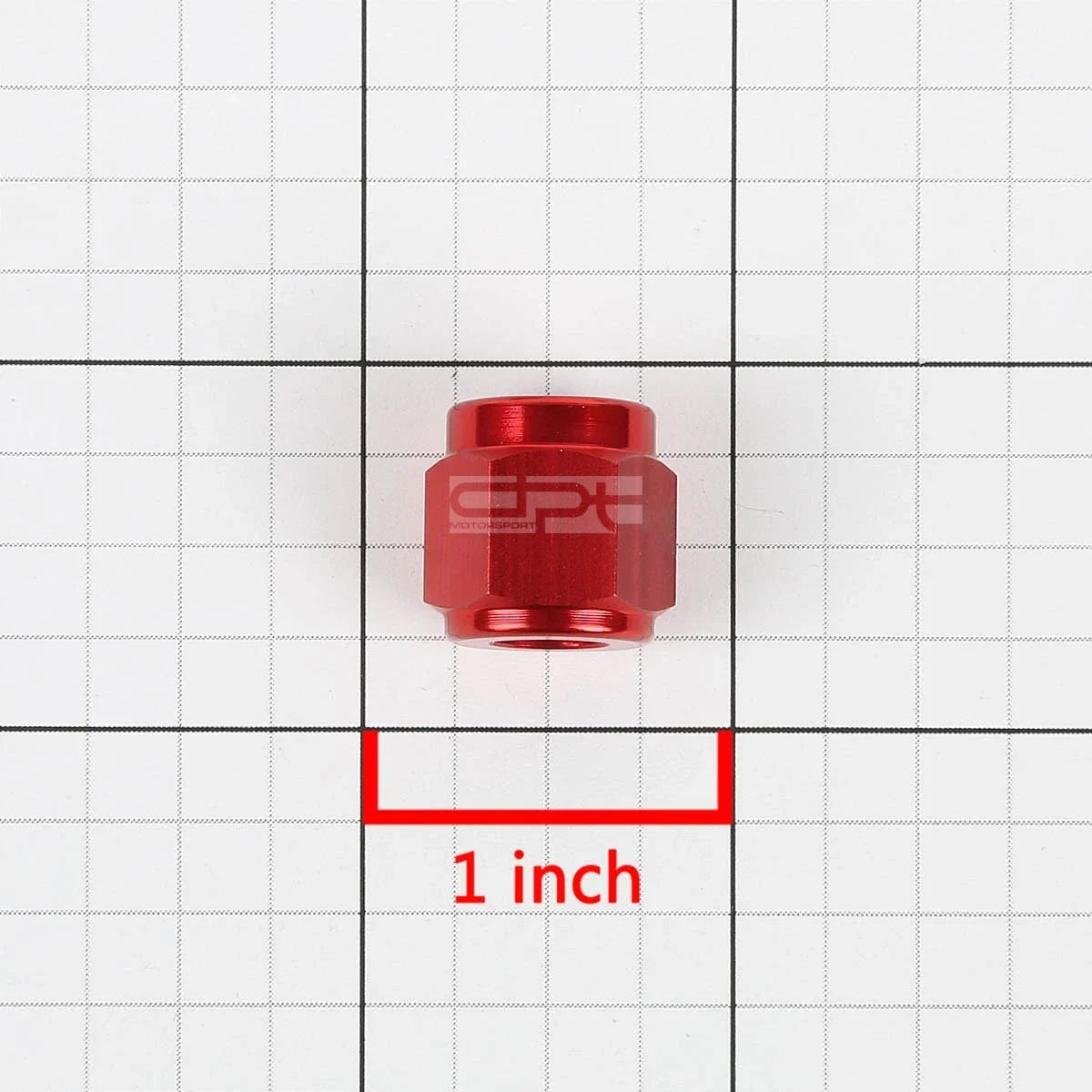 4X Aluminum/Steel Hard Line Red 4-An 1/4" Tubing Sleeve Nut Flare Fitting