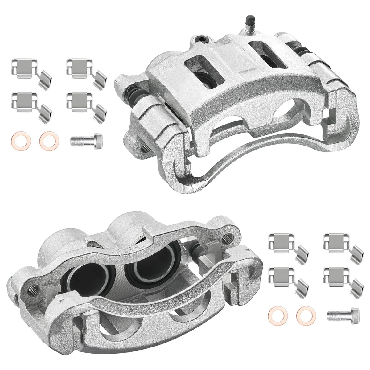 Front Brake Calipers with Brackets for Isuzu Hombre (1998–2000)