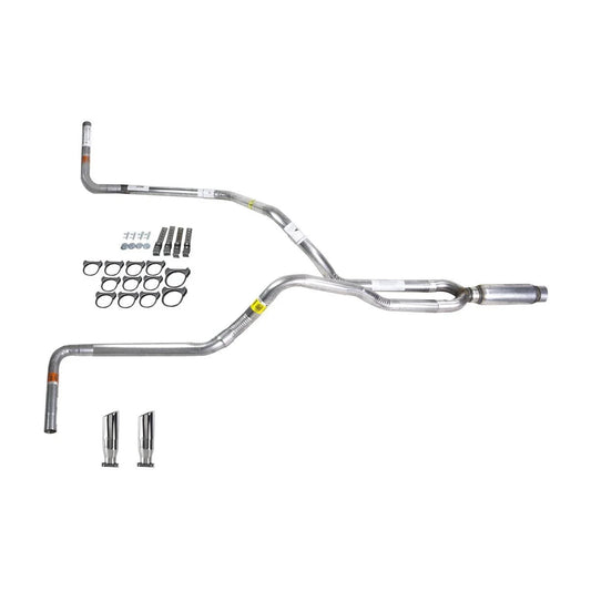 Dual Exhaust Glass Pack Muffler with RC Tip for Tundra (2000–2007)