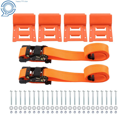 2X UTV ATV Wheel Chock and Tie Down Kit (E Track)
