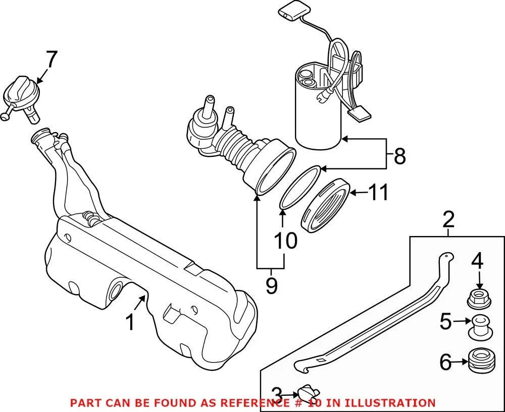 Fuel Pump Tank Seal for BMW (16116760135)