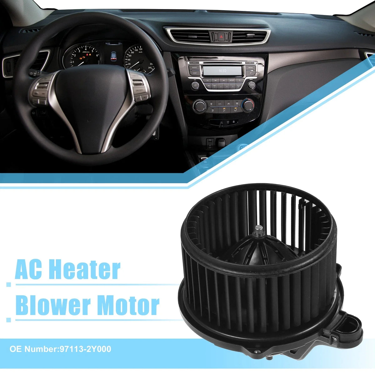 Blower Motor Fan for Kia Optima Cadenza (2014–2016) No. 97113-2Y000
