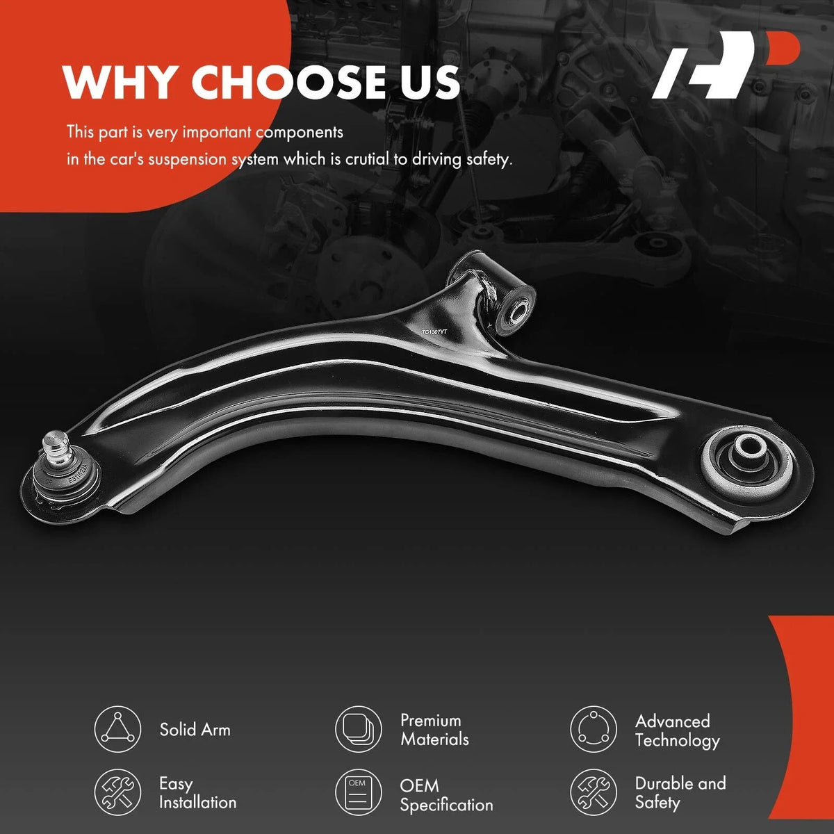 Front Left Control Arm with Ball Joint for Nissan Micra