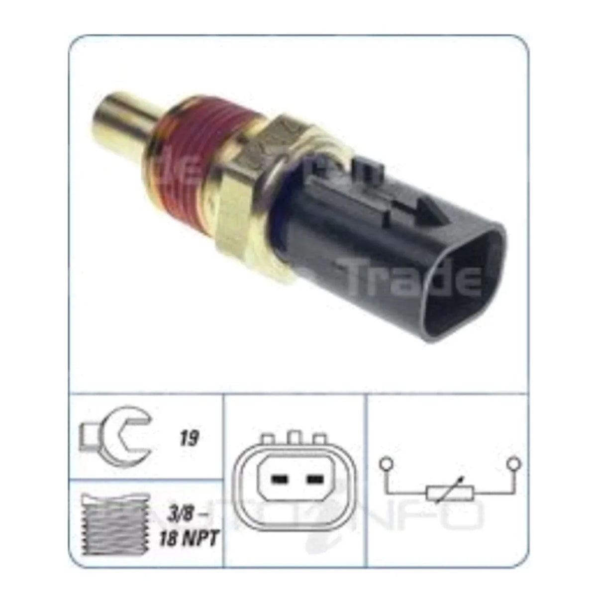 Coolant Temperature Sensor ECU for 2008 Jeep Commander XH V8 4.7L