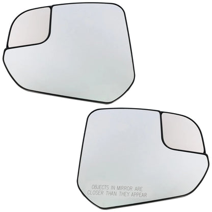 Mirror Glass Set of 2 for Ford (2014–2018) Driver & Passenger Side
