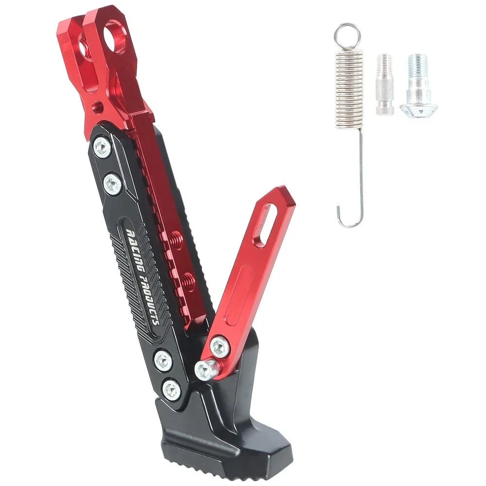 CNC Aluminum Kickstand Foot for Motorcycles - Adjustable Design