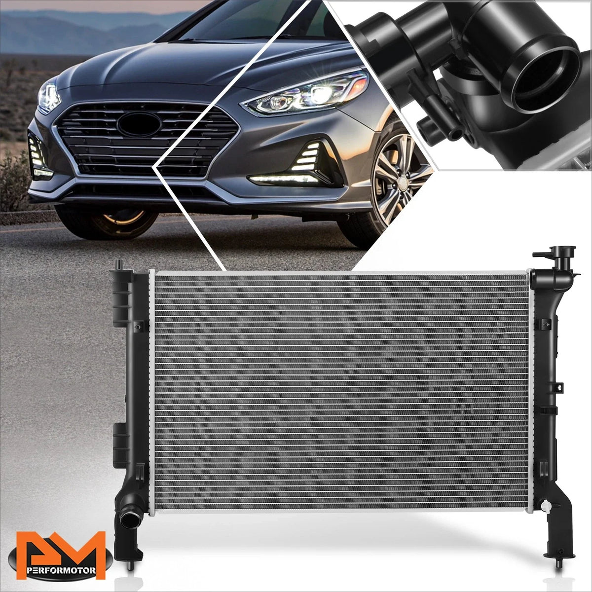 2.0L Hybrid Aluminum Radiator for Kia Optima/Sonata 2016-2020 DPI-13709