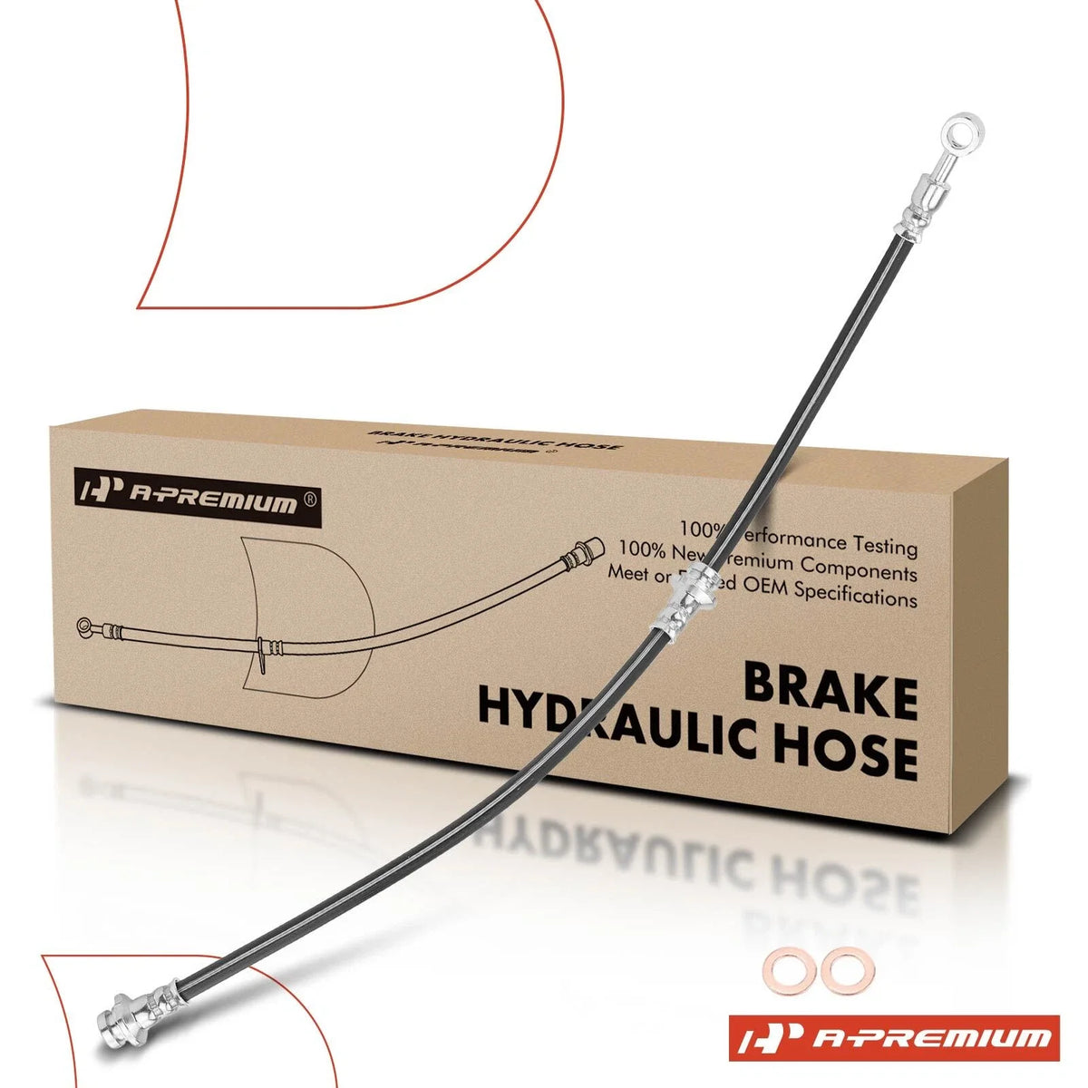 Rear Right Brake Hydraulic Hose for Nissan Sentra (1995–1999) Lucino (1996–2000)