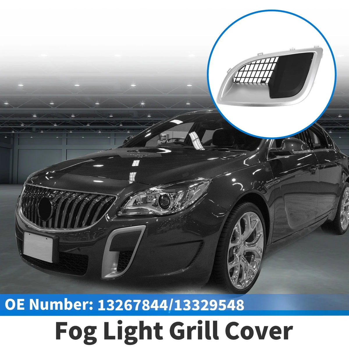 1 Pc Fog Light Grill for Buick Regal (2009–2014) No. 13267844