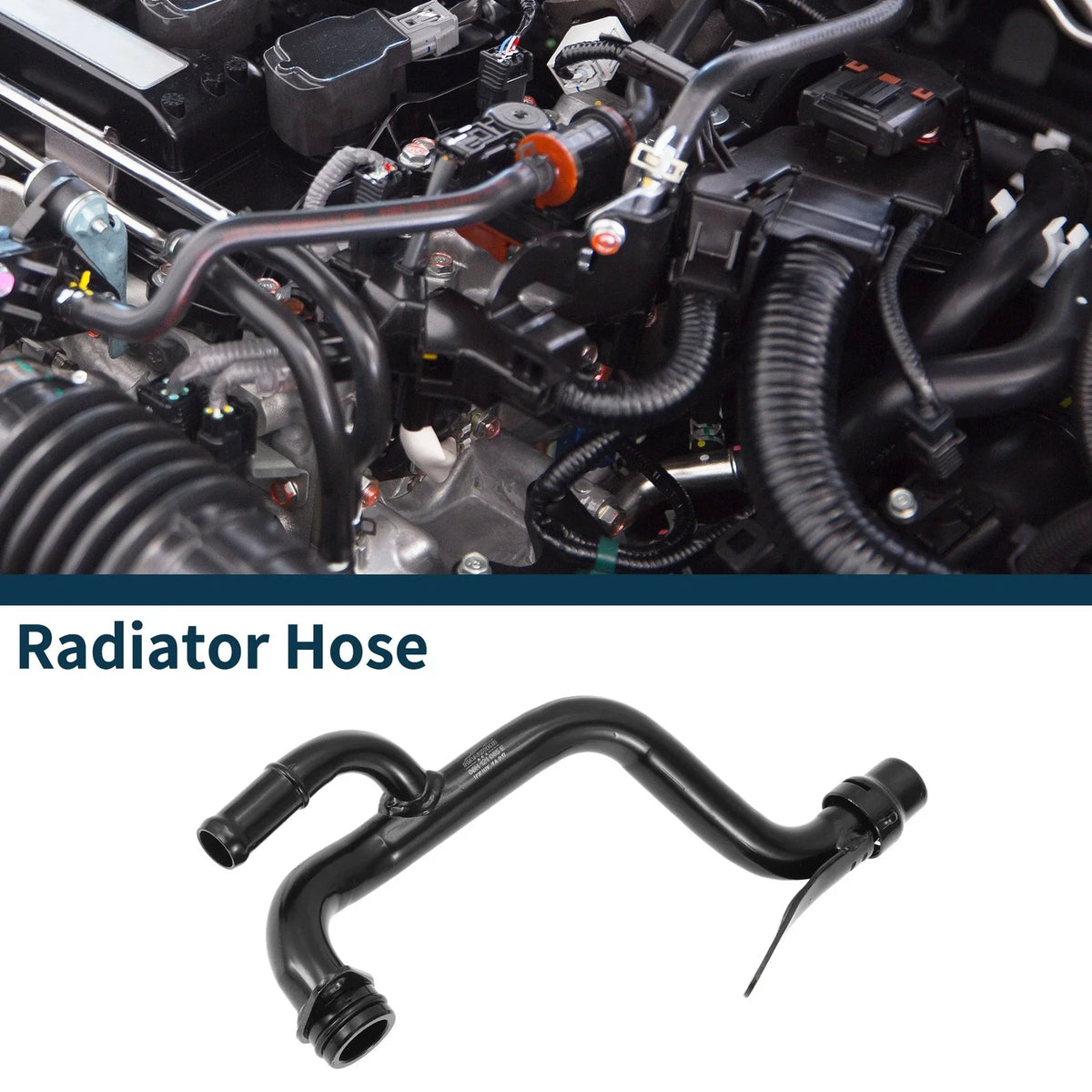 Radiator Hose Coolant Pipe for Audi Q5 (2009–2017) No. 06H121065E Iron Black