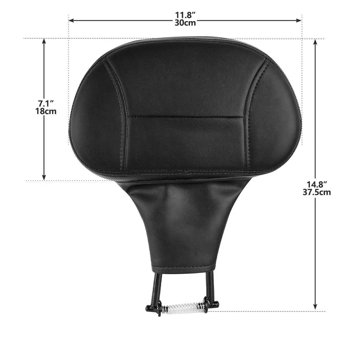 Black Front Driver Backrest for Harley Electra (2009-2023) Road Glide
