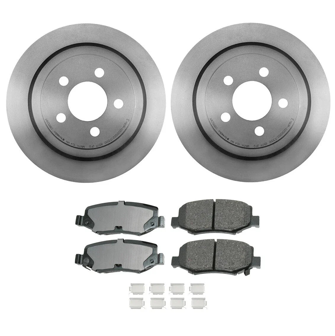 316mm Rotors & ProACT Rear Brake Kit for Dodge Nitro/Jeep Liberty 07-12