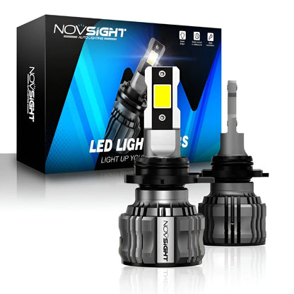 NOVSIGHT 9012 HIR2 LED Headlight Bulbs Kit (15000LM, 6500K, 72W)