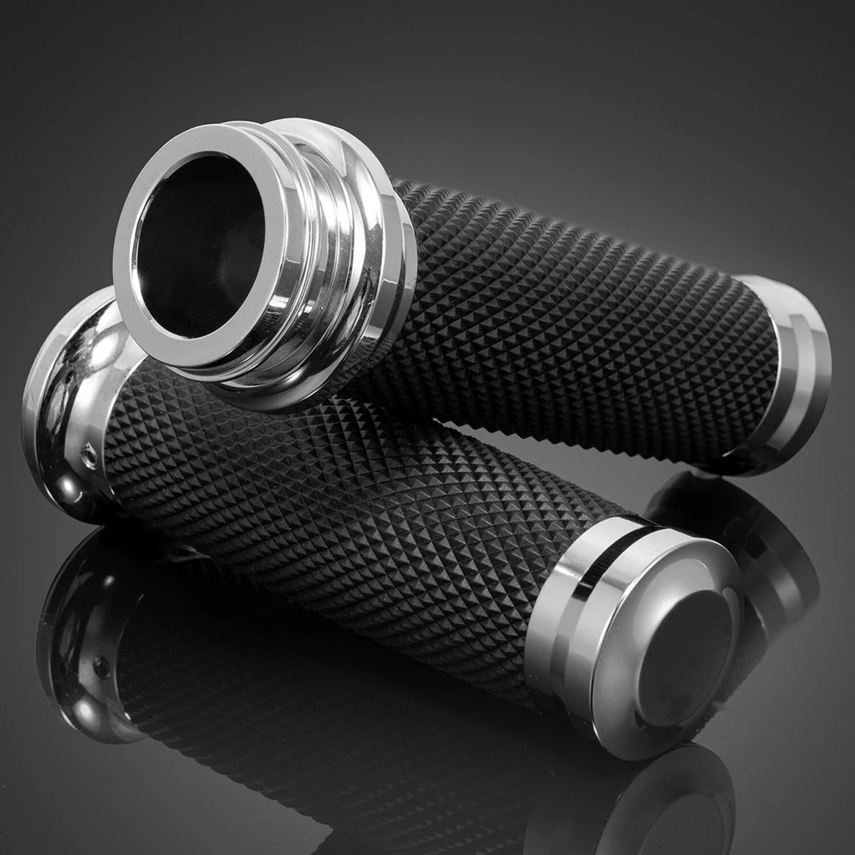 25mm 1'' Motorcycle Hand Grips for Honda Yamaha Kawasaki Harley - Set of 2