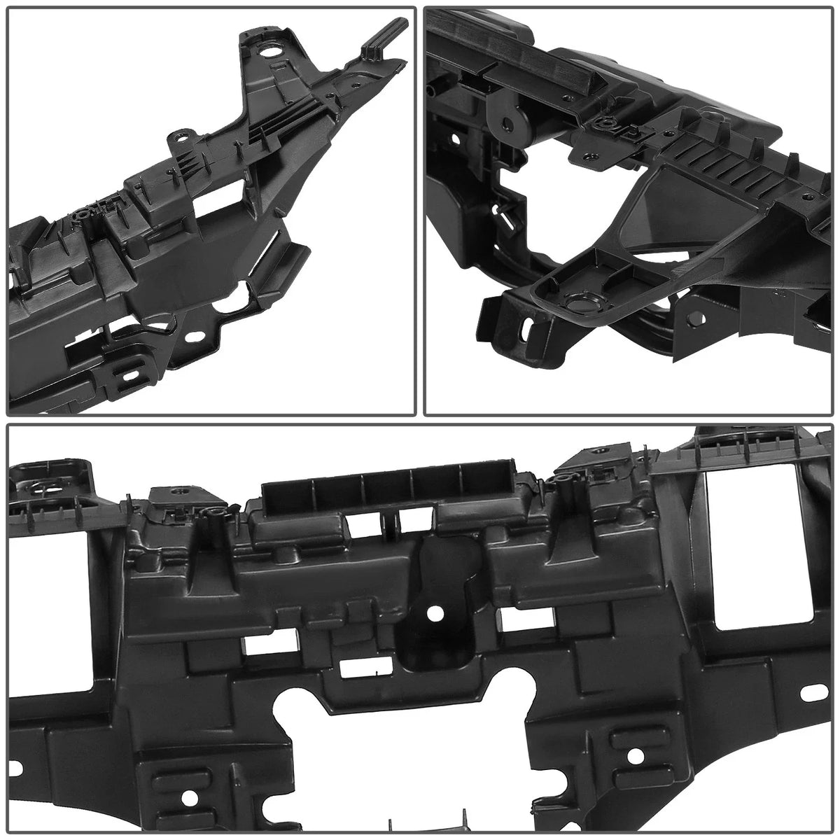 Black Finish Front Grille Bracket for Toyota Highlander 2020-2023