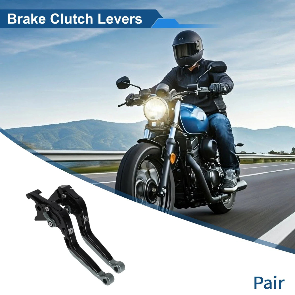 Adjustable Brake Clutch Lever for Honda NC700 (2016–2020) Titanium Black