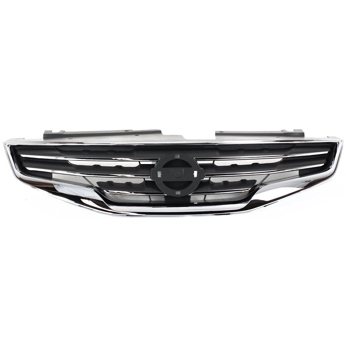 Grille Assembly for Nissan Altima Sedan (2010–2012) Chrome Shell Black Insert