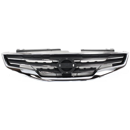 Grille Assembly for Nissan Altima Sedan (2010–2012) Chrome Shell Black Insert
