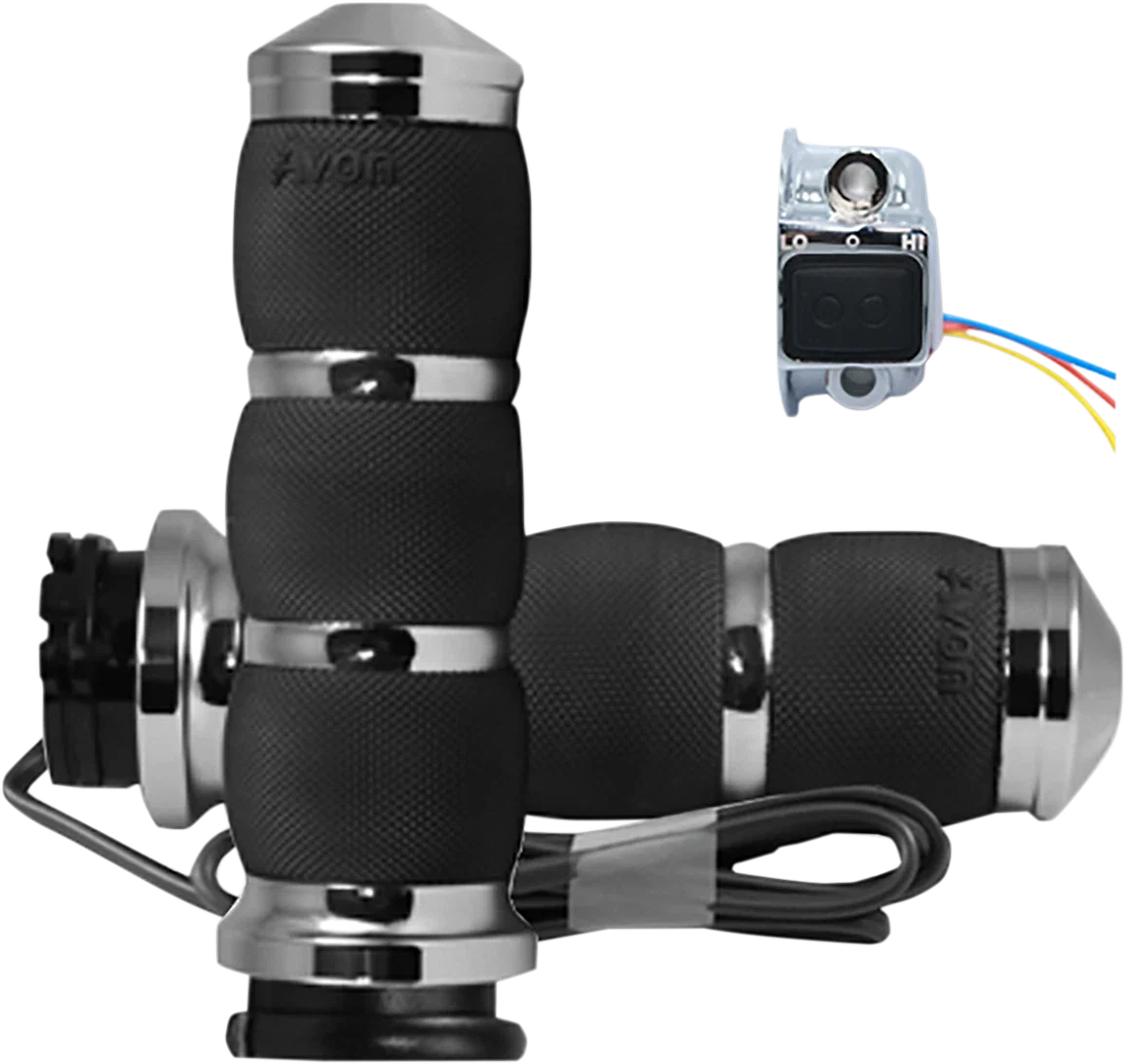 Heated Grips for Avon AIR-90-HT (Chrome)