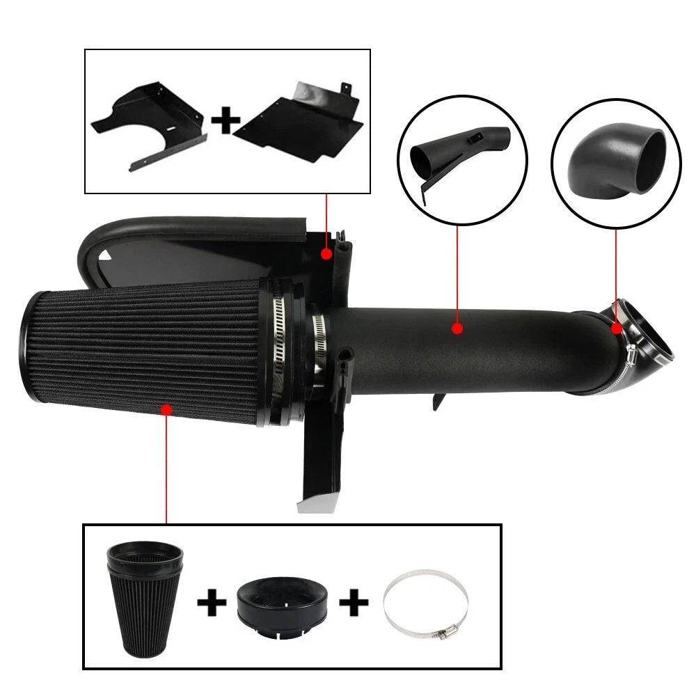 4" Air Intake Kit with Cold Heat Shield for 1999-2006 Chevy Silverado 1500