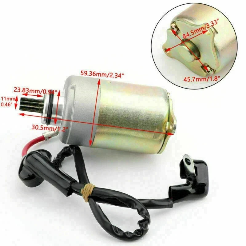 Electric Starter Motor 0454488 for Polaris RZR 170 (2009–2017)