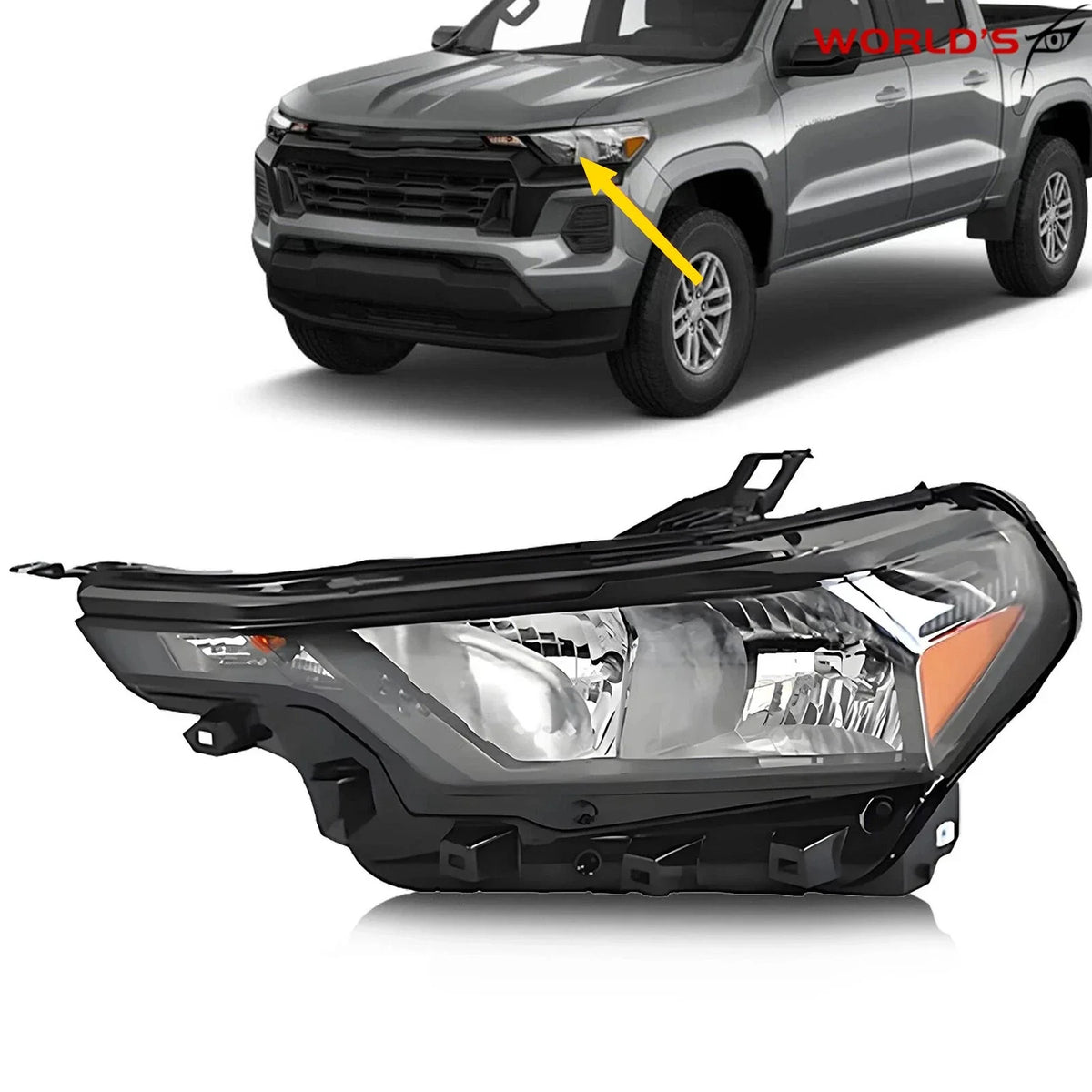 Headlight Assembly for Chevrolet Colorado (2023–2025) Left Side Halogen